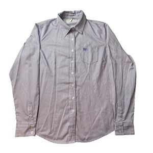 Cinch Shirt Womens XL Purple Striped MSW9164087 Button Down Long Sleeve Western